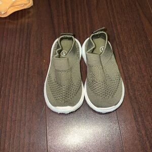 Kids Olive Slip-On Sneakers